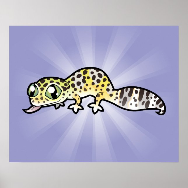 Affiche Caricature Leopard Gecko (Devant)