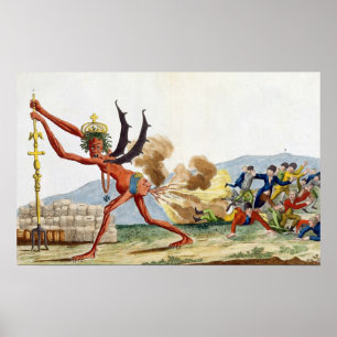 Affiche Caricature of the English Government, 1793