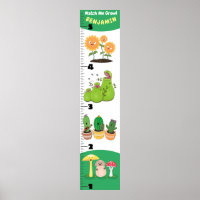 Caricature plante mignonne graphique de croissance