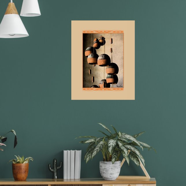 Affiche Carillon en argile en spirale nature morte (Salon 1)