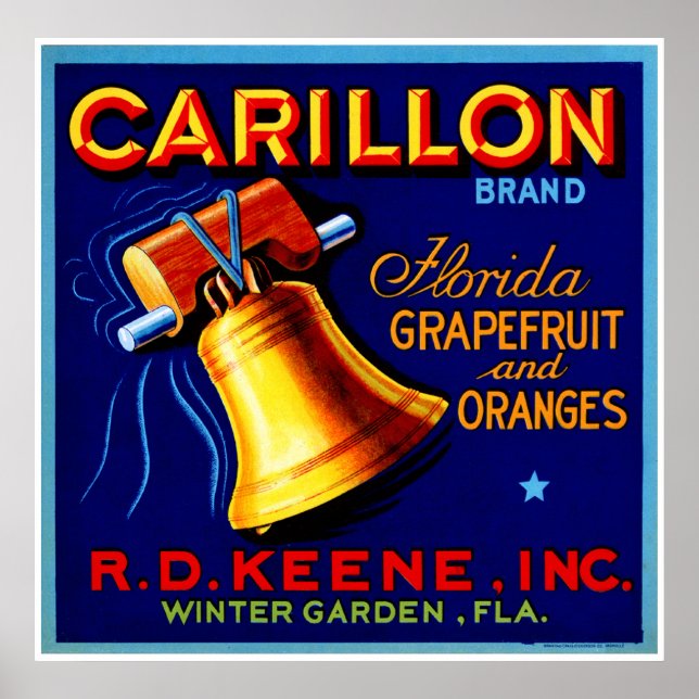 Affiche Carillon Florida Grapefruits (Devant)