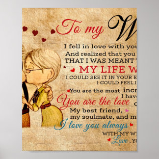 Affiche Carl et Ellie à ma femme Je t'aime toujours avec M