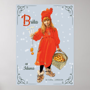 Affiche Carl Larsson Brita, Iduna 1901 CC0416