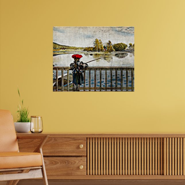 Affiche Carl Larsson - Lisbeth Fishing (Salon 2)