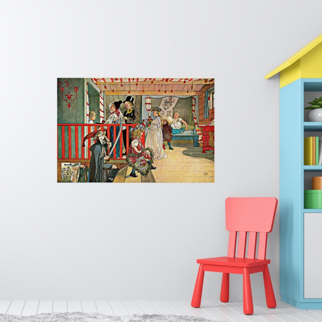 Affiche Carl Larsson - Une journée de célébration (Pépinière 1)