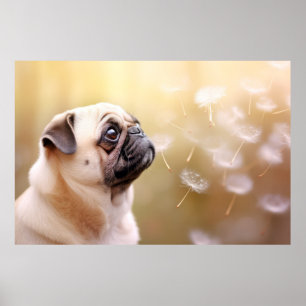Affiche Carlin chien animal animal animal animal paisible
