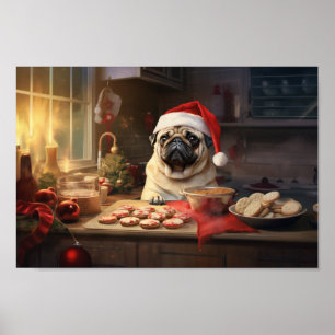 Affiche Carlin Noël Cookies Festive