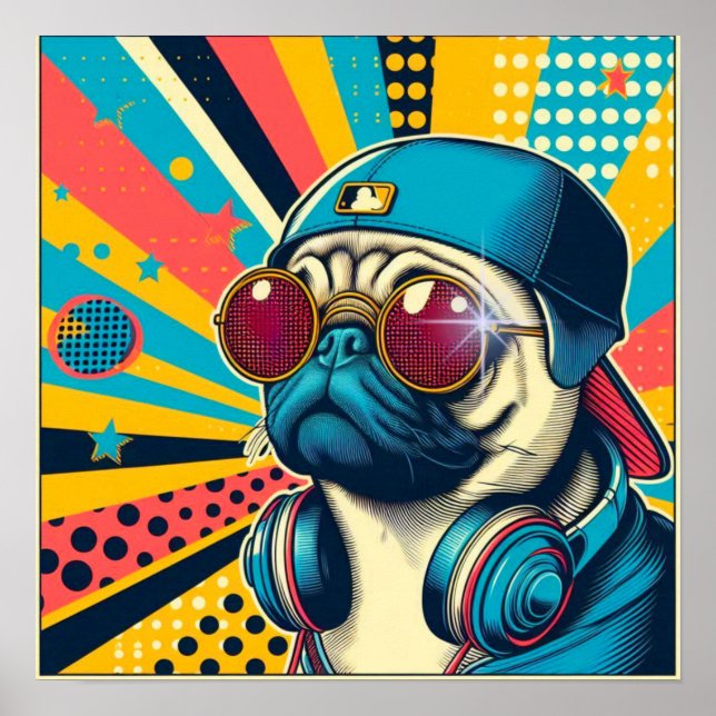AFFICHE CARLIN POP-ART LIFE 3 (Devant)