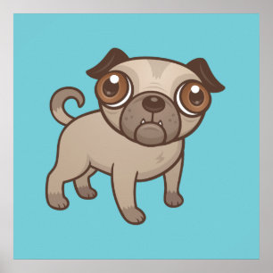 Affiche Carlin Puppy