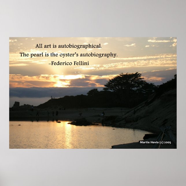 Affiche Carmel Sunset Pine - Federico Fellini (Devant)