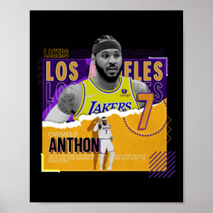 Affiche Carmelo-anthony -basketball-papier-affiche-lakers
