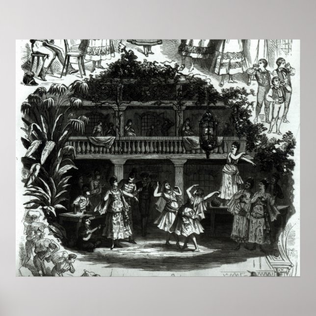 Affiche Carmen dans la taverne Lilas Pastia (Devant)