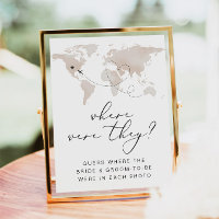 CARMEN Voyage Où Étaient-Ils Fête des mariées Sign