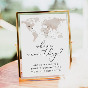 Affiche CARMEN Voyage Où Étaient-Ils Fête des mariées Sign