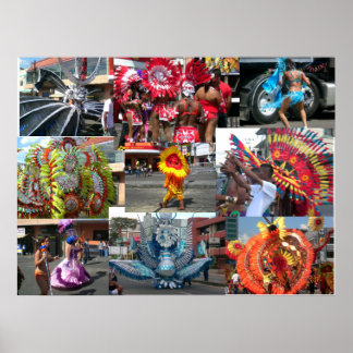Affiche Carnaval à Trinidad