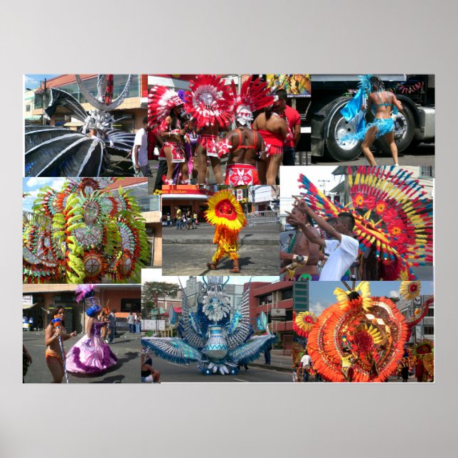 Affiche Carnaval à Trinidad (Devant)