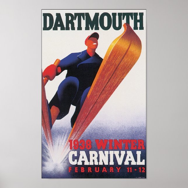 Affiche Carnaval de Dartmouth 1938 (Devant)
