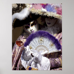 Affiche Carnaval de Venise - amour
