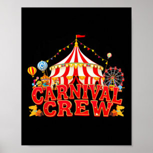 Affiche Carnaval Équipage correspondant Cirque personnel T