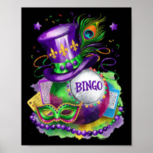 Affiche Carnaval et Bingo Parfait Costume Festival Mixte