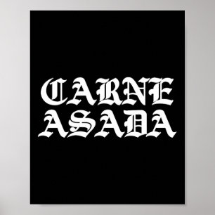 Affiche Carne Asada Mexican Food Bbq