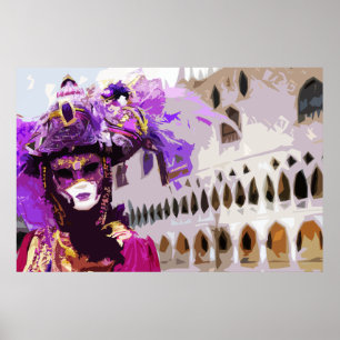 Affiche Carnival mask de Venice