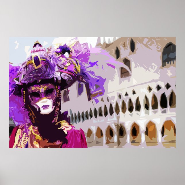 Affiche Carnival mask de Venice (Devant)