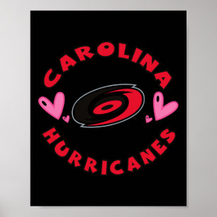 Affiche Carolina Hurricanes Valentine Hearts Nhl Officiel