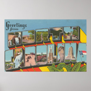Affiche Caroline du NordGrandes lettres Scènes 2