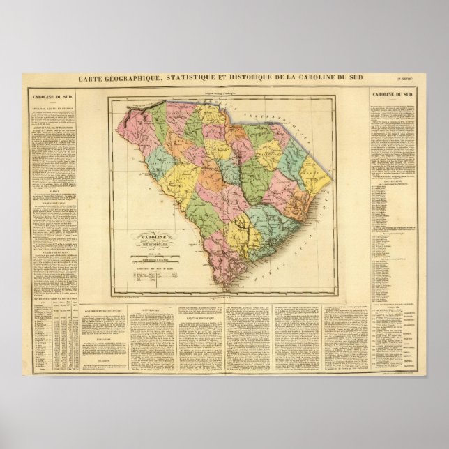 Affiche Caroline du Sud États-Unis (Devant)