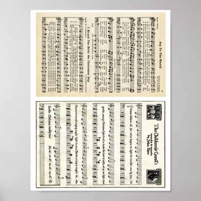 Affiche Carols de Noël : Joy to the World, The Children's (Devant)