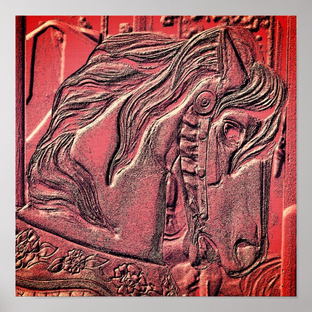 Affiche Carousel Horse Art (Devant)