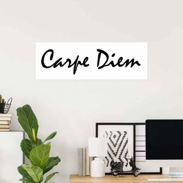 Affiche Carpe diem (Bureau à domicile)