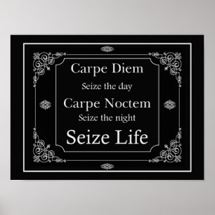 Affiche Carpe Diem et Seize Life