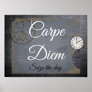 Affiche Carpe Diem **Saisir la journée - imprimer