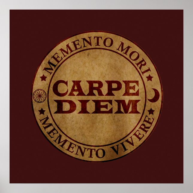 Affiche Carpe diem Saisir le jour Memento mori (Devant)