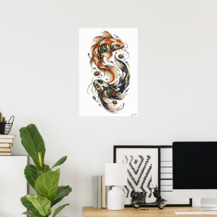 Affiche Carpeaux Mécaniques Koi