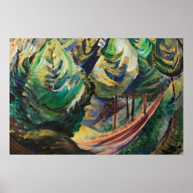 Affiche Carr - Chemin Parmi Les Pins 1930 (Devant)