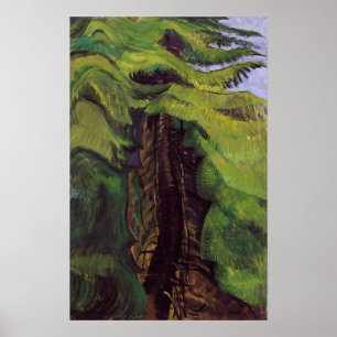 Affiche Carr - Sanctuaire de cèdre 1942