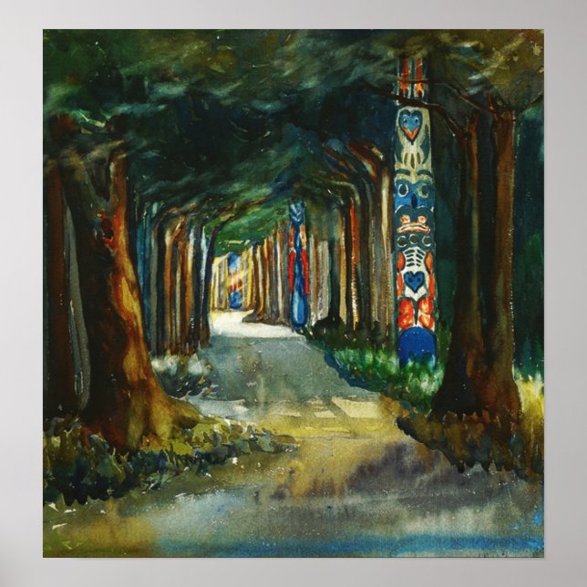 Affiche Carr - Totem Walk At Sitka 1907 (Devant)