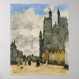 Affiche Carré de l'église de Boudin - Saint-Vulfran, Abbev