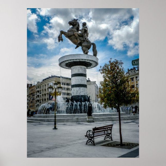 Affiche Carré de Macédoine à Skopje (Devant)