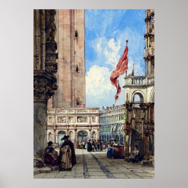Affiche Carré de Saint-Marc, Venise, (Devant)