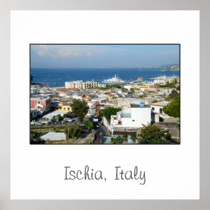 Affiche carré d'Ischia, Italie