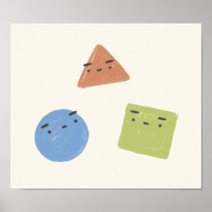 Affiche Carré du cercle triangulaire