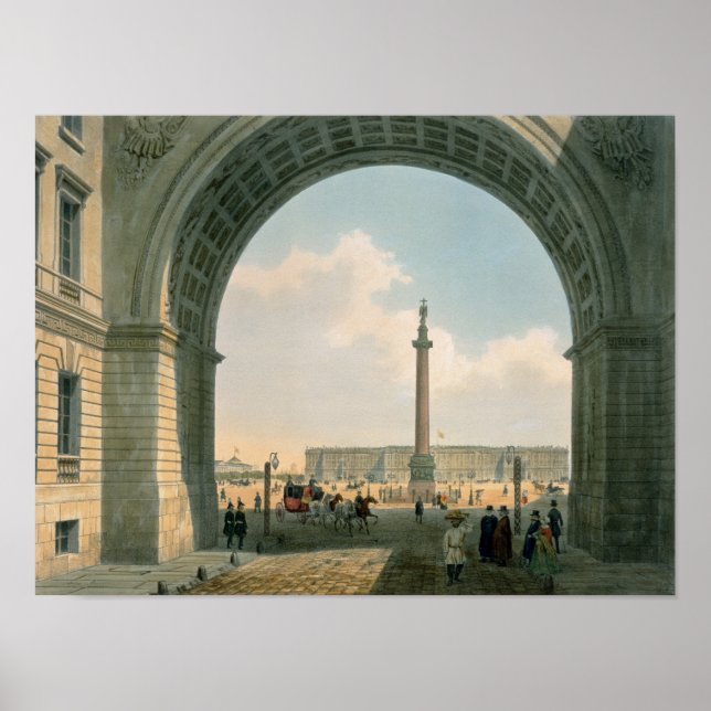 Affiche Carré du Palais, Vue de l'Arc de l'Armée (Devant)