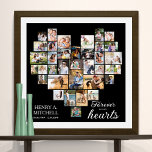 Affiche Carré funéraire en forme de coeur 36 Photo Collage<br><div class="desc">Grand Coeur Formé Photo Collage Affiche de service funéraire que vous pouvez également afficher à la veillée ou à la célébration de la commémoration de la vie. Le modèle photo est configuré pour que vous puissiez ajouter vos images qui sont affichées en formats paysage, portrait et carré pour afficher automatiquement...</div>