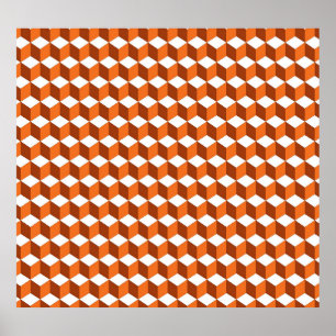 Affiche Carré orange : Arrière - plan Vintage Abstrait