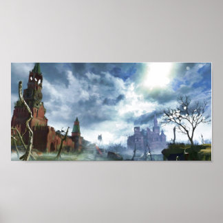 Affiche Carré rouge