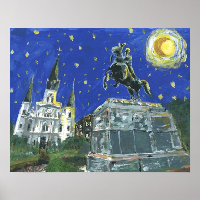 Affiche Carré Starry Night Jackson (Devant)